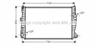 AVA QUALITY COOLING al2101 -  Радиатор, охлаждение двигателя